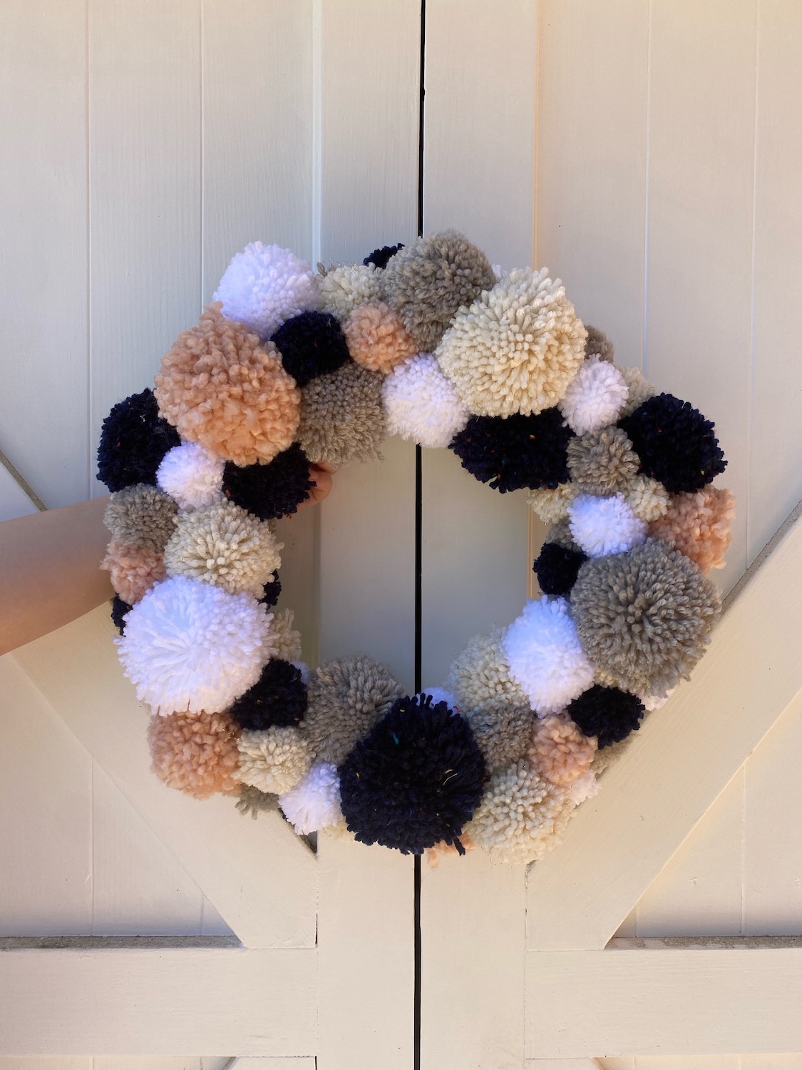 A Pinterest Party: DIY Pom Pom Wreaths - Elle & Jay